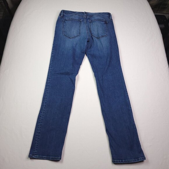 Ann Taylor Womens Loft Curvy Straight Jeans 25 Low Rise Medium Wash Stretch - Picture 3 of 9
